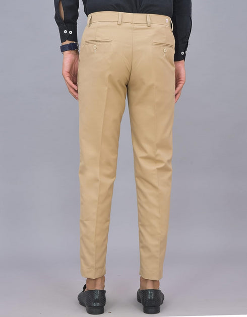 Men's Khakhi Premium Pant Suiting Stuff Export Quality